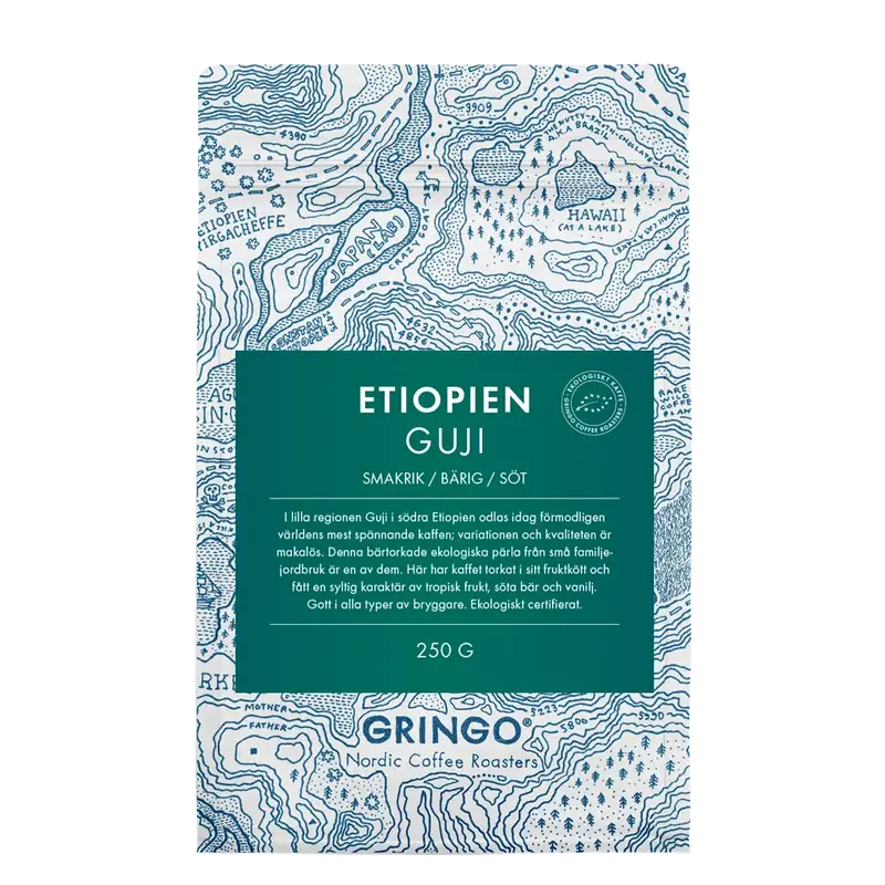 gringo nordic etiopien guji bönor 250 gr